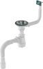 Сифон д/мойки AQUANT Метал-пласт. AВ 0148-20