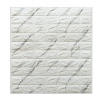 Панель самоклеящаяся LUX 3D Кирпич Белый мрамор 6мм /Грейс