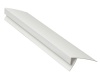 8-10мм Профиль F с широкой полкой 60мм белый  3,0м
