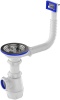 Сифон д/мойки AQUANT Метал-пласт. AВ 0145-29