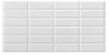 Панель Плитка Белая белый шов 3мм/Грейс