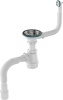 Сифон д/мойки AQUANT Метал-пласт. AВ 0139-20