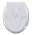 Сиденье д/унитаза белое ЛИЛИЯ /Еврокомфорт