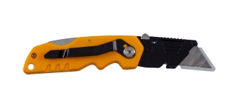 Нож  НГ-НС-ТР-060 трапецевидный пластик складной + 5 лезв. /4603809481429
